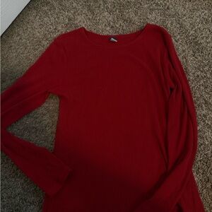 Old Navy Rich Red Long Sleeve Tee